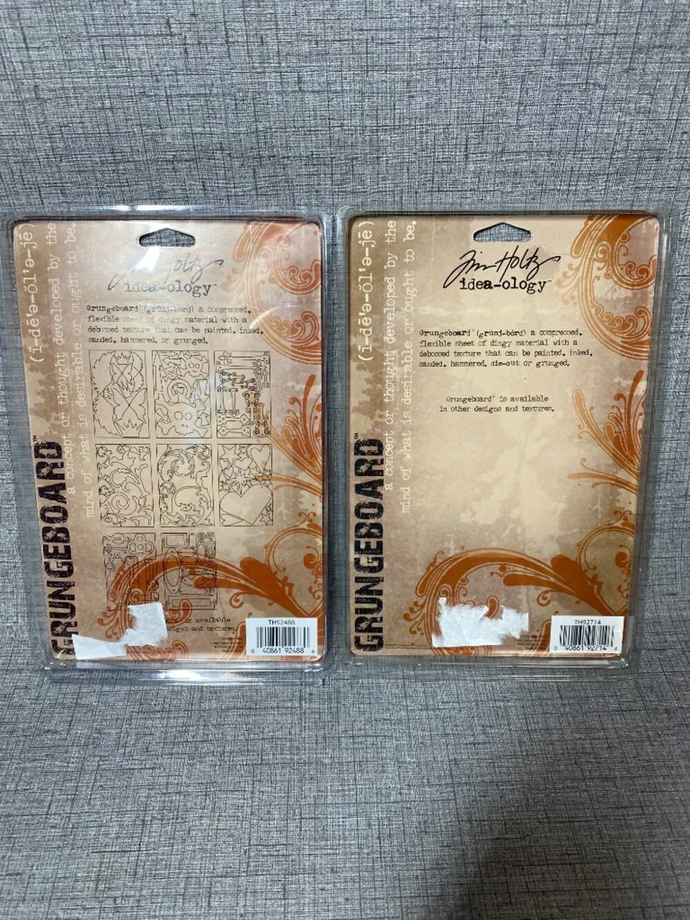 NEW Tim Holtz Idea-ology Grungeboard Dots Basics & Dots Elements Shapes